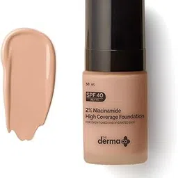 The Derma Co 2% Niacinamide Medium Coverage Matte Liquid Foundation For All Skin Types With 1% Hyaluronic Acid & Spf 40 Pa+++ For 12 Hour Long Stay & Oil Control - 01 Ivory, Pack Of 1-picture-46
