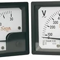 ERH India 1 Pair Analog Volt Meter (0-500V) and Ampere Meter (0-30A) Voltage Range 72mm for Switch Board, Stabilizer, AC Power Line, Laboratory Testing, Industrial Machines, Power Distribution-image-40