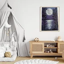 ARTOPUS Wall Art for Home Decor |Where the trees watch, Acrylic on Canvas Roll Sheet | Painting for Home Decoration | Acrylic Oil Painting Wall Decoration (39.3x30.4 CM)-picture-16