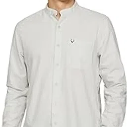 allen solly Men's Regular Fit Oxford Solid Casual Shirt-picture-35
