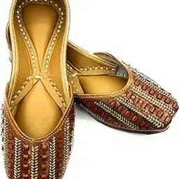 apni jutti Women Punjabi Jutti, Jutti for Women, Tashan Tootsies, Punjabi Jutti, Embroidered Handmade Jutti for Women with Soft Leather and Double Cushion-picture-13