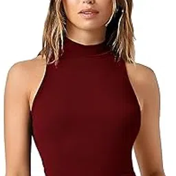 ben martin Women's High Neck Cotton Stretchable Sleeveless Tank Top-picture-15