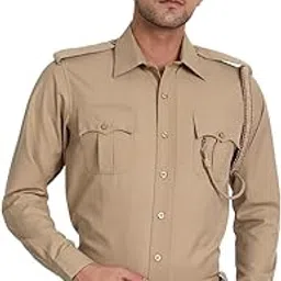 uniformer Khaki Full Sleeves Shirt for Men-picture-24