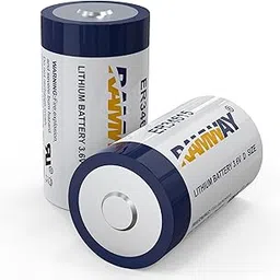 2Pack 3.6V ER34615 D Cell Batteries, 19000mAh High Capacity Li-SOCL₂ Non-Rechargeable D Size Battery-picture-10