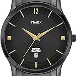 timex Men Stainless Steel Black Round Analog Dial Watch- Tw000R459, Band Color-Black-picture-26