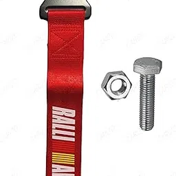 CARIZO Tow Strap/Décor Purpose, Car Modification Sports Trailer Belt Design – RALLI Art Trailer Belt (Red) Compatible with All Cars & SUVs-picture-15