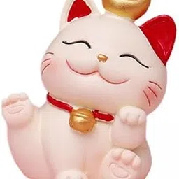 3Xlucky Cat Figurines Car Decor Statue for Dashboard Home Sitting One Foot | Home & Garden | Home D?©Cor | Figurines-picture-28
