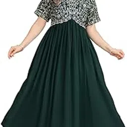 Floral Embroidery Georgette Maxi Fit and Flared Dress-image-18