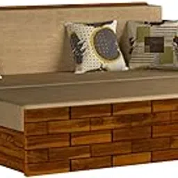 Mamta Furniture Solid Wood Foster 3 Seater Sofa Cum Bed with 40 Density Cushions for Living Room, Three Seater Queen Size Sofa Bed for Home, Sheesham Wood Honey Finish-picture-35