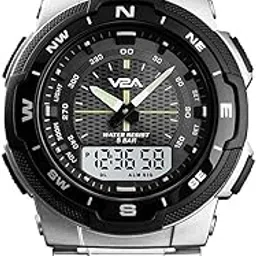 v2a Analogue - Digital Men's Watch (Black Dial Silver Colored Strap)-picture-21
