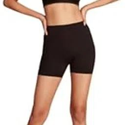 Women's High-Waisted Athletic Shorts, Black, Compression Fit-picture-20