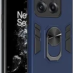 amazon basics Kickstand Mobile Cover (360° Rotating Ring Holder) for OnePlus 10T 5G (Blue)-picture-15