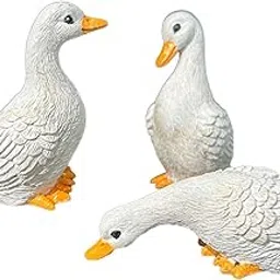 ATORSE 3X Garden Statues Miniature Resin Animal Figurines for Room Fountain Balcony-image-4