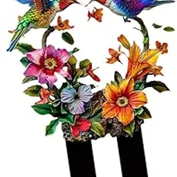 TRENDIVIBE 2D Flat Birds Decorative Garden Stake Animal for Flower Bed Backyard Pathway-image-1