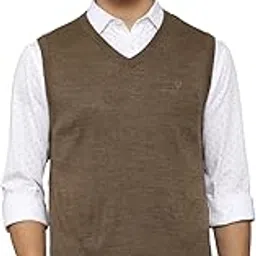 allen solly Men Acrylic Blend V-Neck Sweater image 1