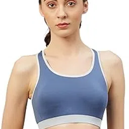 c9 airwear Seamless Sports Bra for Girls (L, Blue)-picture-13