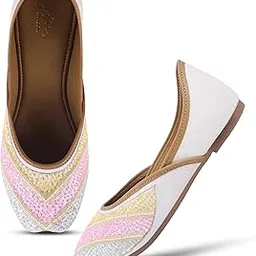 Trending Stylish Every Step,Tradition Ethnic Jutti Comfortable Flat Fancy Bellies for Womens and Girls-image-37