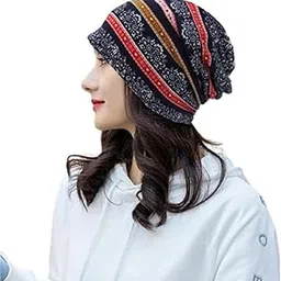 yeipis Slouchy Chemo Cap Beanie Hat for Women, Floral Print Hats Chemo Cap Bandanas Skull Cap, Men Women's Girls Scarf Fashion Hat- All Seasons Use-picture-42