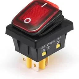 On Off Toggle Switch, Electrical Insulation Solid Push Feedback 2 Position Rocker Switch AC 125V 250V 30A IP55 Waterproof Flame Retardant PA66 for Car (Pack of 5, Multicolour)-picture-35