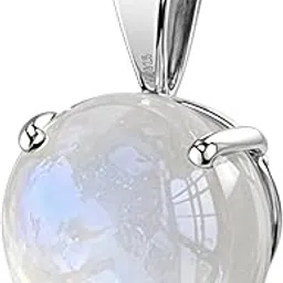 highspark Moonstone Pendant for Women | 92.5 Sterling Silver & Stunning Shine | Lovely Gift-picture-12