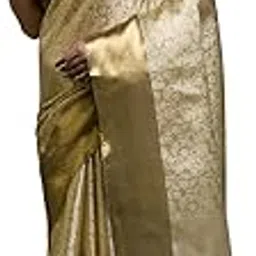 pallu patari Womens Zari Brocade Tissue Saree With Unstitched Blouse Piece-picture-29