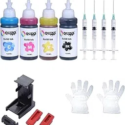 Ink Refill Suitable for HP 805 Black & Color Ink Cartridge with 400 ml Compatible with 1 Section Tools & 4 Syringe-picture-31