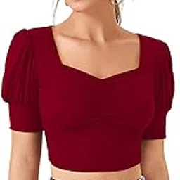 illi london Women's Slim FIT Crop TOP-picture-18