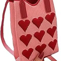 kawn Phone Bag for Women – Stylish Heart Printed Bag, Fashionable & Functional, Lightweight Adjustable Shoulder Bag, Small Purse for Mobile Phone, Perfect For Travel, Beaches and Everyday image 1