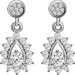 giva 925 Silver Zircon Shimmer Drop Earrings | Gifts for Girlfriend, Gifts for Women and Girls | With Certificate of Authenticity and 925 Stamp | 6 Month Warranty*-picture-15