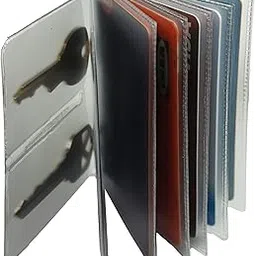 One Heavy Duty Vinyl 6 Pages Insert with Key Pages for Bifold or Trifolds Wallet Made in USA, Grey, One Size, Trifold Wallet-image-64