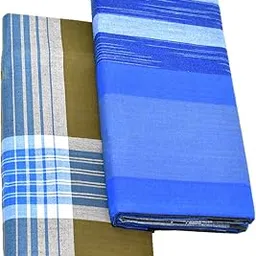 tuni mani Men's Checked Stitched Cotton Lungi Brown Combo/Length- 2.10m (Pack of 2)-picture-19