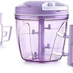 Manual Food Processor Vegetable Chopper, Portable Hand Pull String Garlic Mincer Onion Cutter for Veggies, Ginger, Fruits, Nuts, Herbs,1000ml (PURPLE)-picture-26