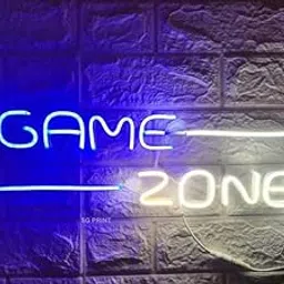 Wall Mitra Game Zone Neon Signs, LED Gaming Light Neon Sign for Gamer Room Decor, Neon Light for Game Room Bedroom Living Room Gaming Man Cave Party Gifts for Gamer, Boys, Teens (5.5x16.5in)Blue+White-picture-10