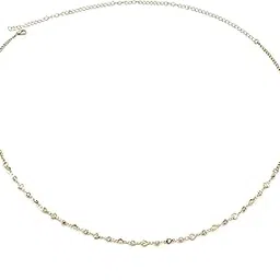 mht by mohit Heart Design Diamond Waist Chain Metal Rhinestone Body Chain for Women and Girls-picture-36