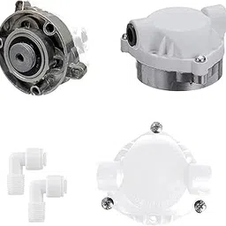 RO Booster Pump Head White For Ro Water Purifier Pump, Works with All RO Booster Motors 75 GPD, 100 GPD, 150 GPD, RO Motor Pump Head - White - 1 Pcs with 2Pcs Long Elbow-picture-36