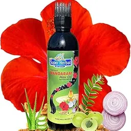 New Super Herbal Premium Mandaram Hair Oil, Hibiscus Hair Oil 100ml-picture-40