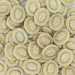 Satra Traders Flat Oval Rose Beads | Size : 22mm | Qty : 100g | PB273-picture-49