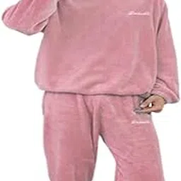 ukal Men's and Boy's Winter Wool Blend Fleece Velvet Full Length Nightwear Pajama and top Set-picture-19