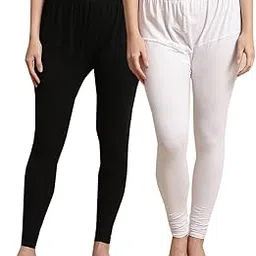 Kex Sold Cotton Lycra Churidar Legging for Women Legging for Girls Pack of 2-picture-43