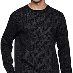 allen solly Men's Cotton Crew Neck Sweatshirt-picture-23