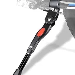 Bicycle Kickstand, Heavy Duty Adjustable Side Stand, Black, Universal Fit-picture-14