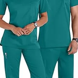pragati trends Premium Unisex Scrub Suit With Customize Name Print Option(Follow the Description) V-Neck Top and Cargo Type Trouser-picture-15