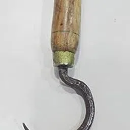 GENERIC Strong Hook for Sack Moving Also Known as hammal kundi with Wooden Handle for Grip (Size 19 x 7 cm)-picture-16