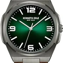 kenneth cole Quartz Analog Green Dial Brown Leather Strap Watch for Men-KCWGA0015202MN-picture-26