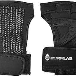 BURNLAB Weight Lifting Gloves with Wrist Support, Work Out Gloves, Gym Gloves - Great for Cross Training, Pull Ups, Calisthenics and Gym, Workout Gloves for Men & Women (Black, S)-image-48