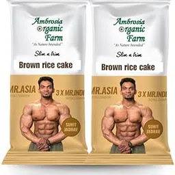 Ambrosia Organic Farm Brown Rice Cakes Gym Edition (Pack of 2)-picture-18