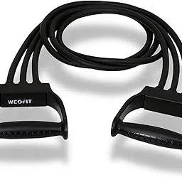 WErFIT Resistance Bands for Stretching, Toning and Full Body Workout Resistance Tube (Black)-image-10