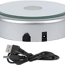 CALANDIS™ LED Display Base Round LED Colorful Luminous Base for Crafts Jewelry Bottles Silver | Night Lights | Lamps, Lighting & Ceiling Fans-picture-10