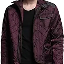 jack & jones Men Mock Collar Solid Casual Quilted Jacket-picture-12