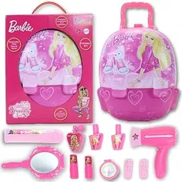 Kriiddaank Barbie Backpack Dressing Gift Set for Kids | Fun & Educational Toy for Kids | Safe, Engaging & Interactive Play | 11 Piece Set| Electronic Dryer | Pretend Play Set-picture-49